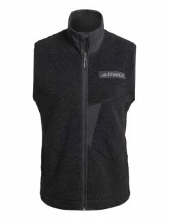 ADIDAS Terrex Xploric High Pile Fleece Vest - Black -The Sports Edit adidas terrex xploric high pile fleece vest black iw0237 6