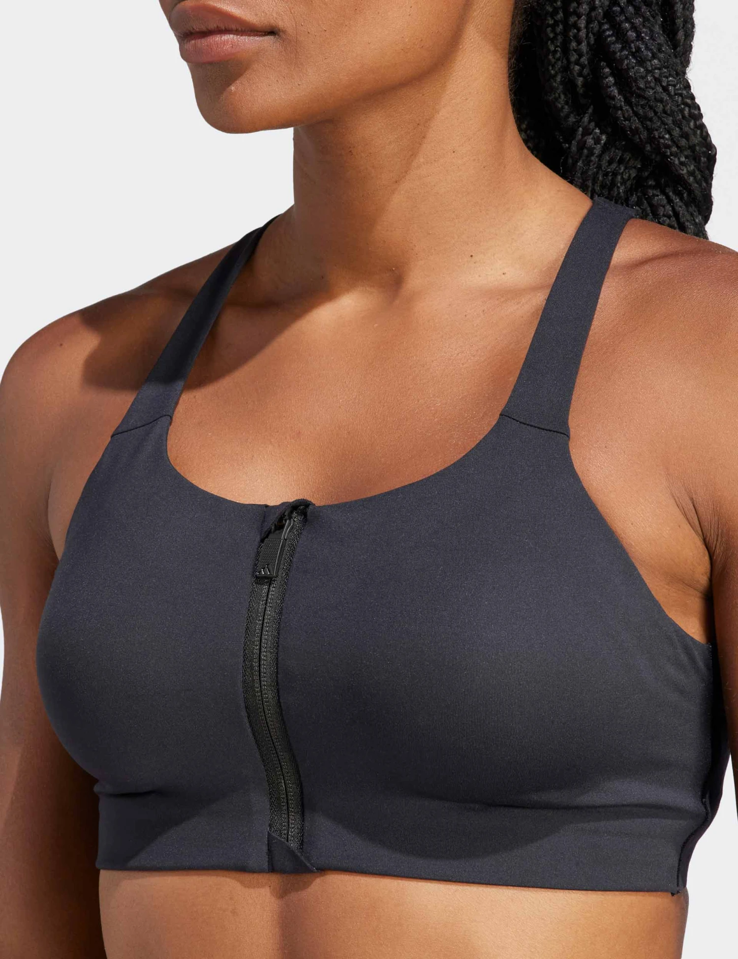 ADIDAS TLRD Impact Luxe High-Support Zip Bra - Black 5 ADIDAS TLRD Impact Luxe High-Support Zip Bra - Black - Image 3