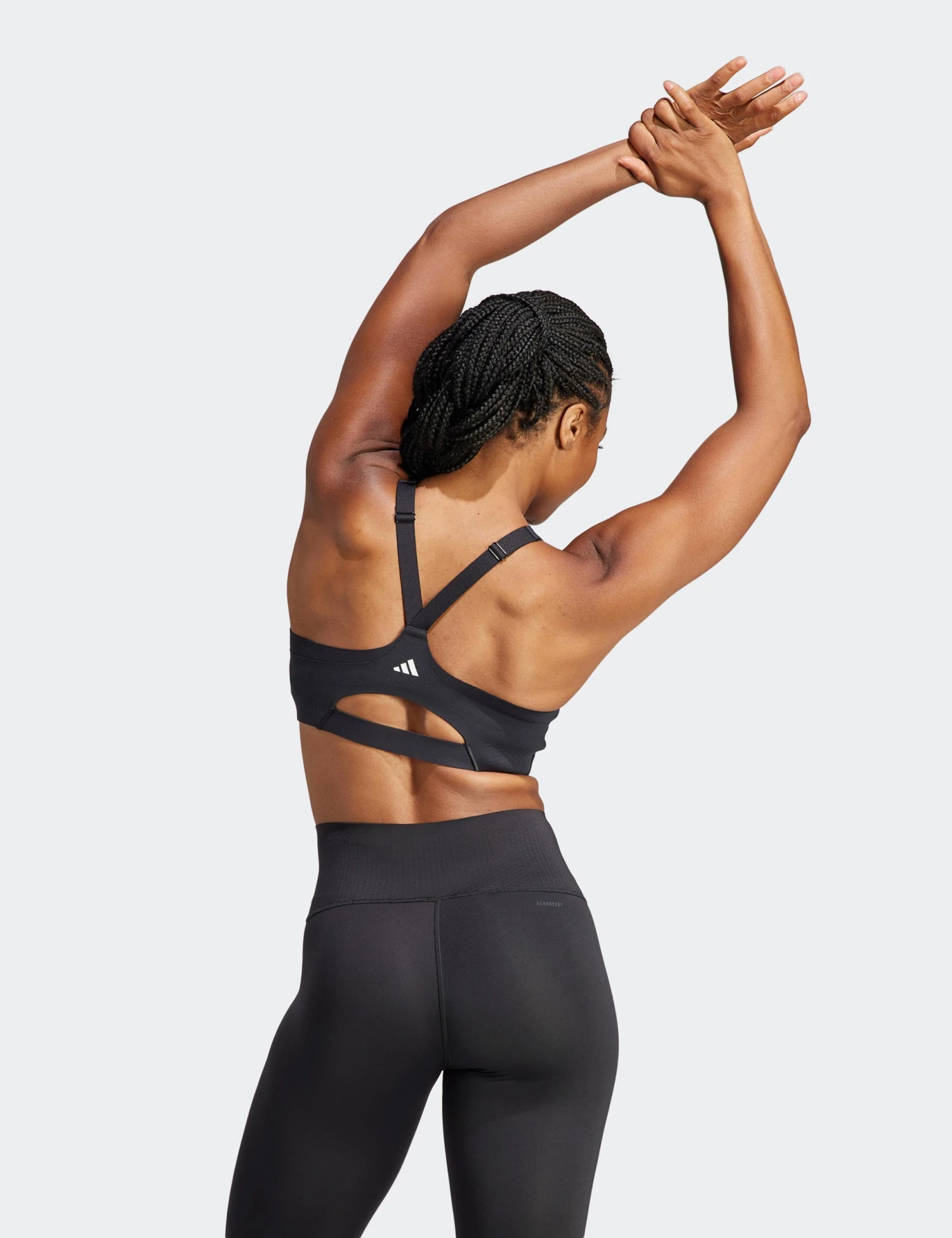 ADIDAS TLRD Impact Luxe High-Support Zip Bra - Black 4 ADIDAS TLRD Impact Luxe High-Support Zip Bra - Black - Image 2