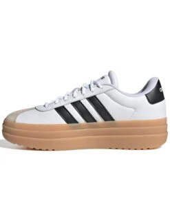 ADIDAS VL Court Bold Shoes - Cloud White/Core Black/Wonder Beige -The Sports Edit adidas vl court bold shoes white black beige ih3083 4