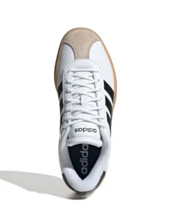 ADIDAS VL Court Bold Shoes - Cloud White/Core Black/Wonder Beige -The Sports Edit adidas vl court bold shoes white black beige ih3083 5