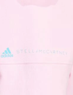 Cropped Hoodie - True Pink -The Sports Edit adidas x stella mccartney cropped hoodie true pink it2538 3