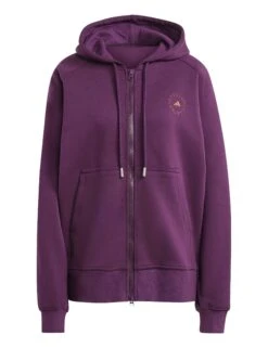 Full-Zip Hoodie - Red Night -The Sports Edit adidas x stella mccartney full zip hoodie red night ij0578 2