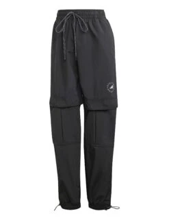TrueCasuals Woven Solid Track Pants - Black -The Sports Edit adidas x stella mccartney truecasuals woven solid track pants black ij0564 2