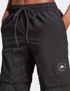 TrueCasuals Woven Solid Track Pants - Black -The Sports Edit adidas x stella mccartney truecasuals woven solid track pants black ij0564 4