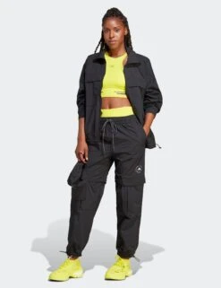 TrueCasuals Woven Solid Track Pants - Black -The Sports Edit adidas x stella mccartney truecasuals woven solid track pants black ij0564 5