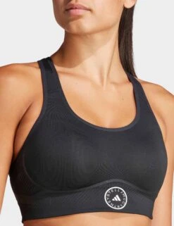 TruePace High Support Sports Bra - Black -The Sports Edit adidas x stella mccartney truepace high support sports bra black it9380 3
