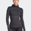 TruePace Long Sleeve Running Tee - Black -The Sports Edit adidas x stella mccartney truepace long sleeve running tee black it9049 1