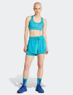 TruePurpose 2-in-1 Training Shorts - Blue Bay 13 TruePurpose 2-in-1 Training Shorts - Blue Bay -The Sports Edit adidas x stella mccartney truepurpose 2 in 1 training shorts blue bay ib6826 5