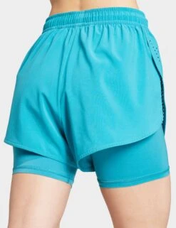 TruePurpose 2-in-1 Training Shorts - Blue Bay 10 TruePurpose 2-in-1 Training Shorts - Blue Bay -The Sports Edit adidas x stella mccartney truepurpose 2 in 1 training shorts blue bay ib6826 6