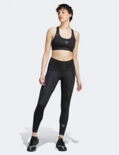TruePurpose Optime Training Leggings - Black -The Sports Edit adidas x stella mccartney truepurpose optime training leggings black IB6792 5