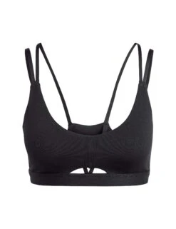 ADIDAS Yoga Studio Luxe Light-Support Bra - Black 13 ADIDAS Yoga Studio Luxe Light-Support Bra - Black -The Sports Edit adidas yoga studio luxe light support bra black HR3036 2