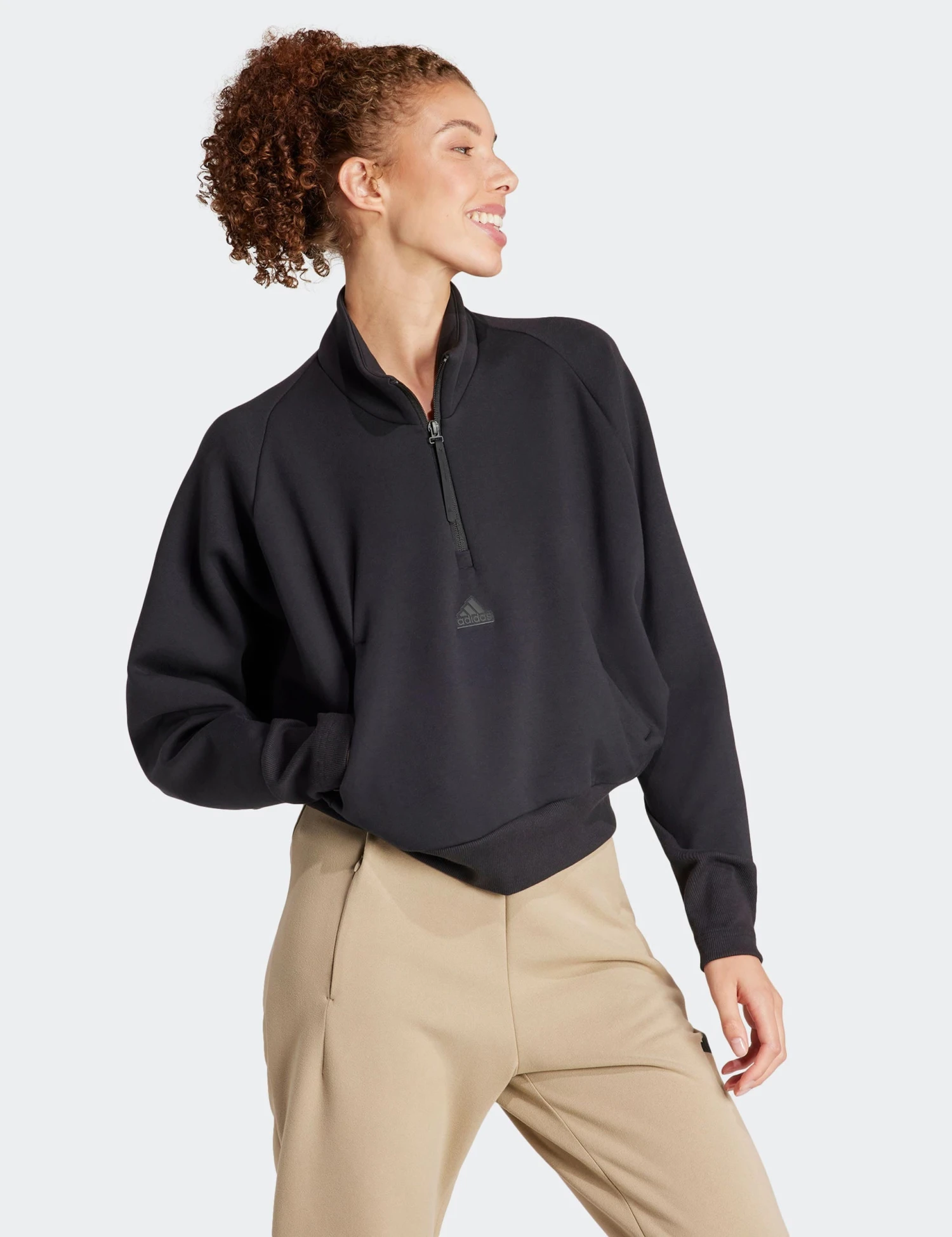 ADIDAS Z.N.E. Quarter-Zip Track Top - Black 4 ADIDAS Z.N.E. Quarter-Zip Track Top - Black - Image 2