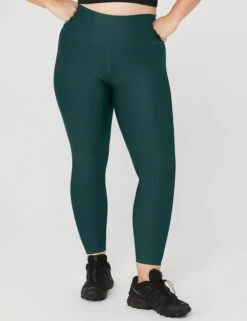 7/8 High Waisted Airlift Legging - Midnight Green 9 7/8 High Waisted Airlift Legging - Midnight Green -The Sports Edit alo yoga 7 8 high waisted airlift legging midnight green W5766R 5