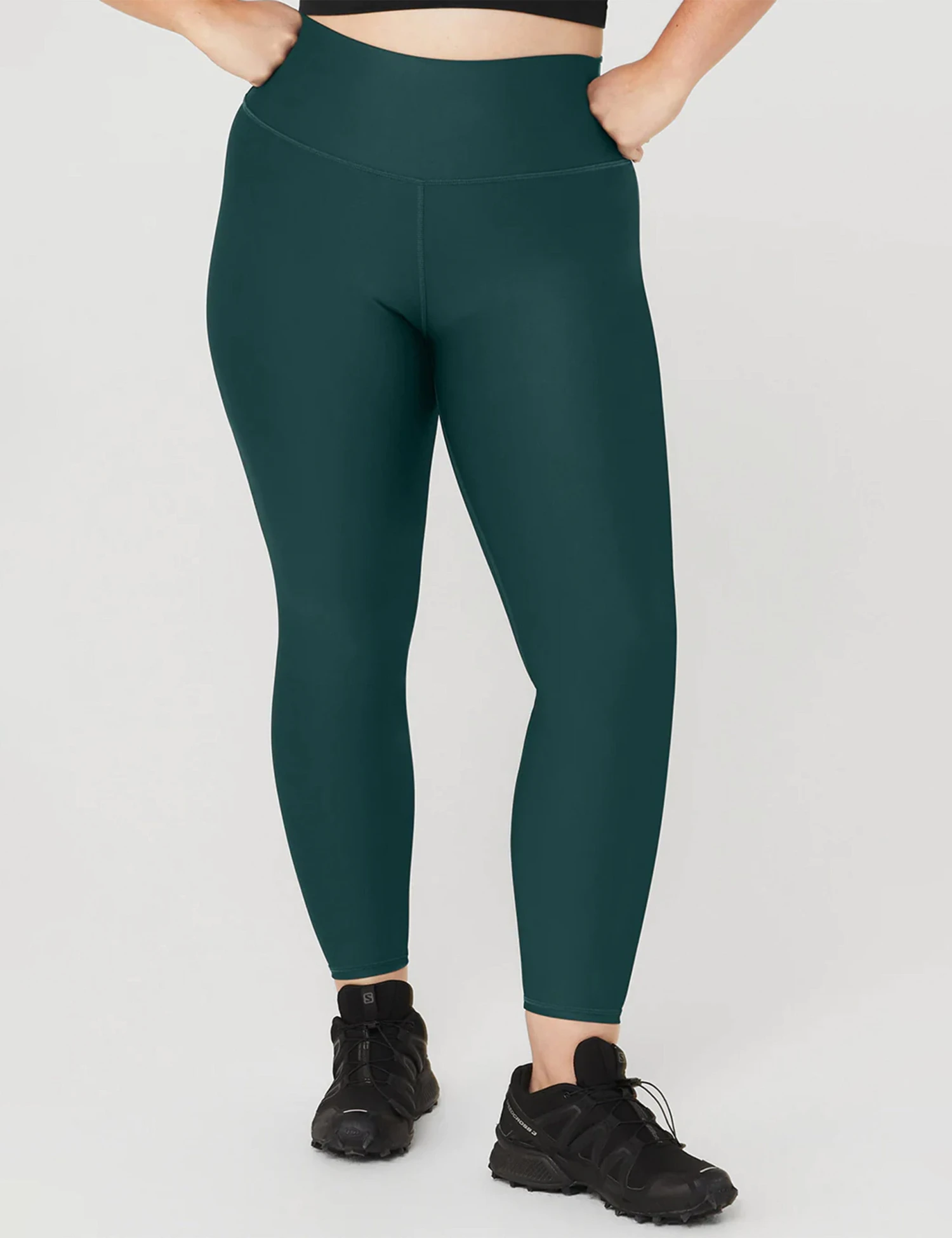 7/8 High Waisted Airlift Legging - Midnight Green 6 7/8 High Waisted Airlift Legging - Midnight Green - Image 4