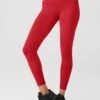 7/8 High Waisted Airbrush Legging - Classic Red 1 7/8 High Waisted Airbrush Legging - Classic Red -The Sports Edit alo yoga 7 8 hw airbrush legging classic red W5604R 1