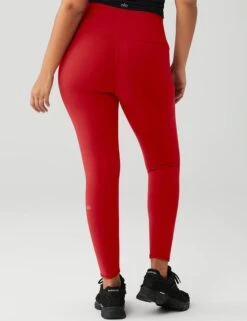7/8 High Waisted Airbrush Legging - Classic Red -The Sports Edit alo yoga 7 8 hw airbrush legging classic red W5604R 3