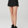 Airlift Timeless Mini Skort - Black -The Sports Edit alo yoga airlift timeless mini skirt black W6303R 1