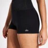 Alosoft Aura Short - Black 2 Alosoft Aura Short - Black -The Sports Edit alo yoga alosoft aura short black SKU ZGL152 0002