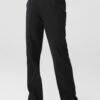 High Waisted Free Time Straight Leg Sweatpant - Black