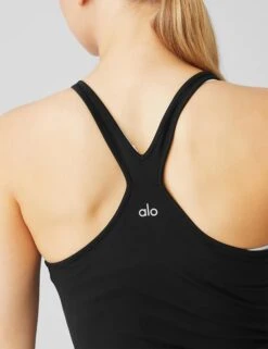 Select Tank - Black -The Sports Edit alo yoga select tank black W2611R 2