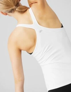 Select Tank - White -The Sports Edit alo yoga select tank white W2611R 2