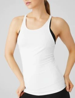 Select Tank - White -The Sports Edit alo yoga select tank white W2611R 3