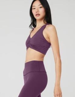 Wild Thing Bra - Dark Plum 16 Wild Thing Bra - Dark Plum -The Sports Edit alo yoga wild thing bra dark plum W9609R 4