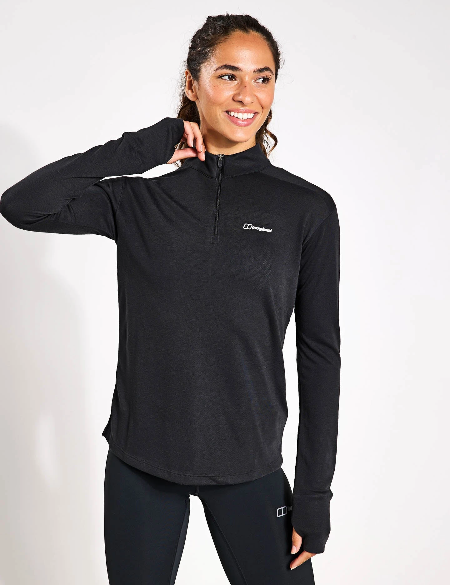 Berghaus Ivyhill Half Zip - Jet Black 3 Berghaus Ivyhill Half Zip - Jet Black