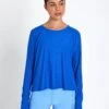 Beyond Yoga Featherweight Daydreamer Pullover - Court Blue Heather 1 Beyond Yoga Featherweight Daydreamer Pullover - Court Blue Heather -The Sports Edit beyond yoga Featherweight Daydreamer Pullover Court Blue Heather LWSD7792 CTBLHS 0008
