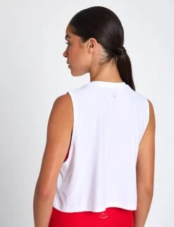 Beyond Yoga Featherweight Minimal Cropped Tank - Cloud White -The Sports Edit beyond yoga Featherweight Minimal Cropped Tank Cloud White LWSD4497 WHTLTS 0014