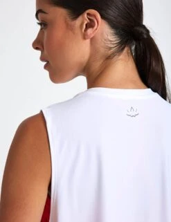 Beyond Yoga Featherweight Minimal Cropped Tank - Cloud White -The Sports Edit beyond yoga Featherweight Minimal Cropped Tank Cloud White LWSD4497 WHTLTS 0018