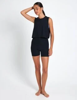 Beyond Yoga Featherweight Minimal Cropped Tank - Darkest Night -The Sports Edit beyond yoga Featherweight Minimal Cropped Tank Darkest Night LWSD4497 DRKNTS 0016