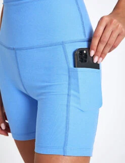 Beyond Yoga Spacedye Keep Pace 5" Pocket Short - Flower Blue Heather -The Sports Edit beyond yoga Spacedye Keep Pace 5 Pocket Short Flower Blue SD5142 FLBLHS 0021