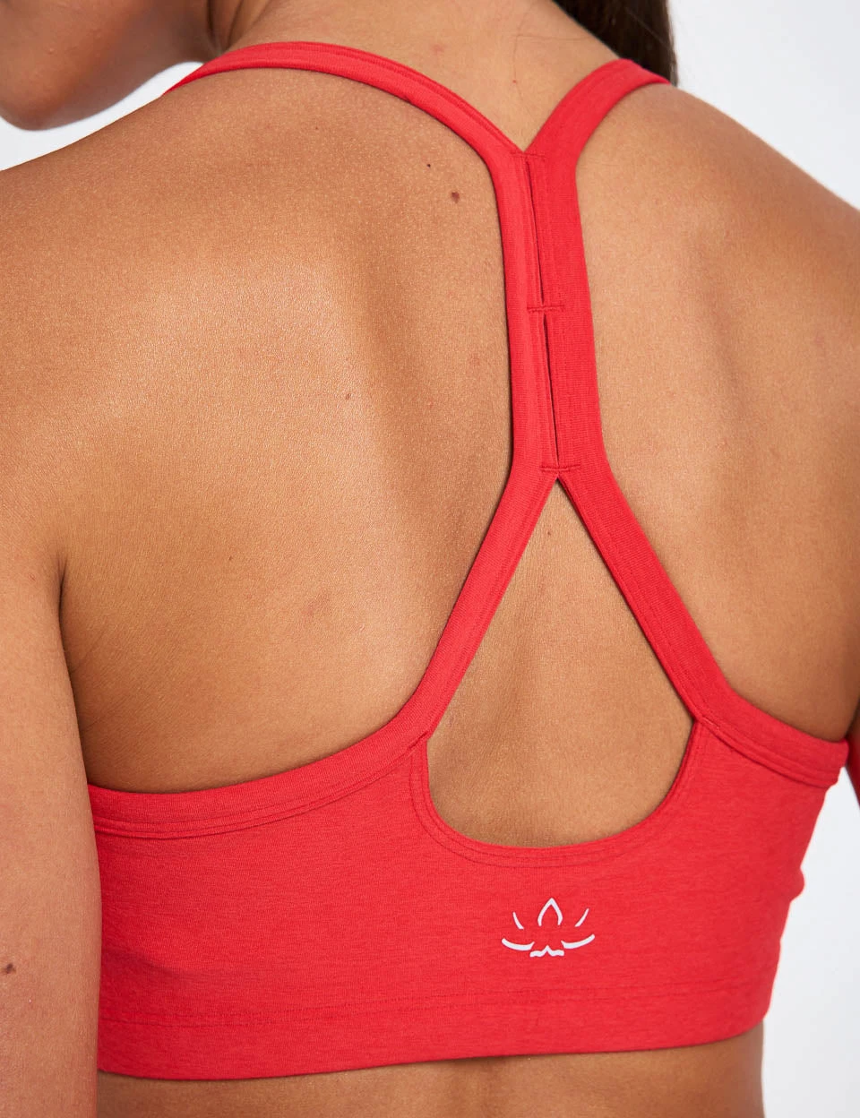 Beyond Yoga Spacedye Slim Racerback Bra - Candy Apple Red Heather 5 Beyond Yoga Spacedye Slim Racerback Bra - Candy Apple Red Heather - Image 3
