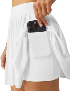 Beyond Yoga If You Pleats Mini Skirt - True White -The Sports Edit beyond yoga if you pleats mini skirt true white NN5152 TW 5