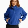 Beyond Yoga Tranquility Pullover - Marine Blue -The Sports Edit beyond yoga tranquility pullover marine blue FL7888 1