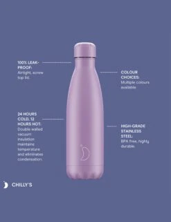 Chrome Rose Gold Water Bottle | 500ml 7 Chrome Rose Gold Water Bottle | 500ml -The Sports Edit chillys infographics 1