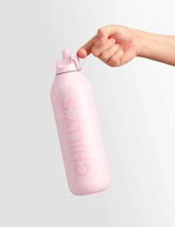 Series 2 Flip Water Bottle 500ml - Blush -The Sports Edit chillys series 2 flip water bottle blush 500ml 2 3
