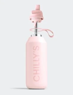 Series 2 Flip Water Bottle 500ml - Blush -The Sports Edit chillys series 2 flip water bottle blush 500ml 3
