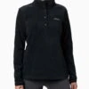 Columbia Benton Springs Half Snap Pullover - Black -The Sports Edit columbia benton springs half snap pullover black 1860991010 1