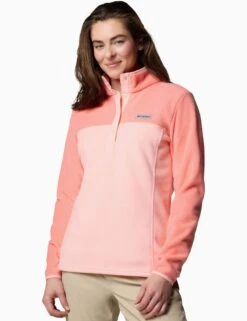 Columbia Benton Springs Half Snap Pullover - Pink Sand/Alpenglow