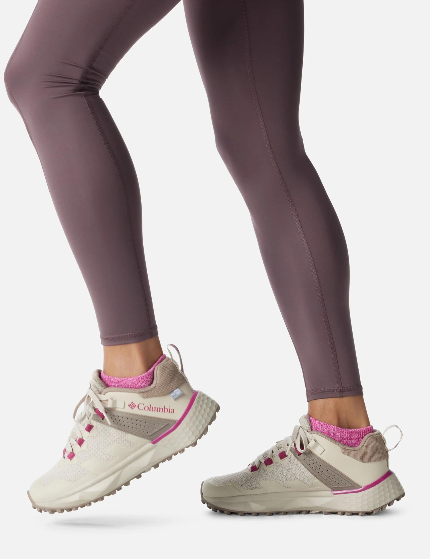 Columbia Facet 75 Outdry Waterproof Hiking Shoe - Dark Stone/Dark Fuchsia 5 Columbia Facet 75 Outdry Waterproof Hiking Shoe - Dark Stone/Dark Fuchsia - Image 3