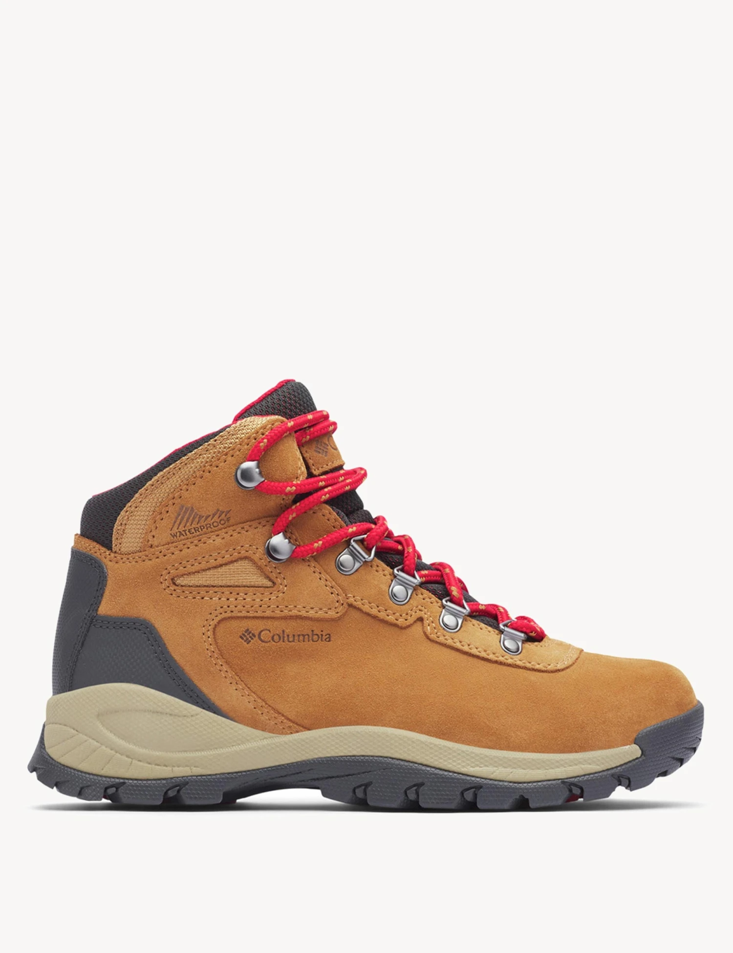 Columbia Newton Ridge Plus Waterproof Amped Hiking Boot - Elk/Mountain Red 3 Columbia Newton Ridge Plus Waterproof Amped Hiking Boot - Elk/Mountain Red