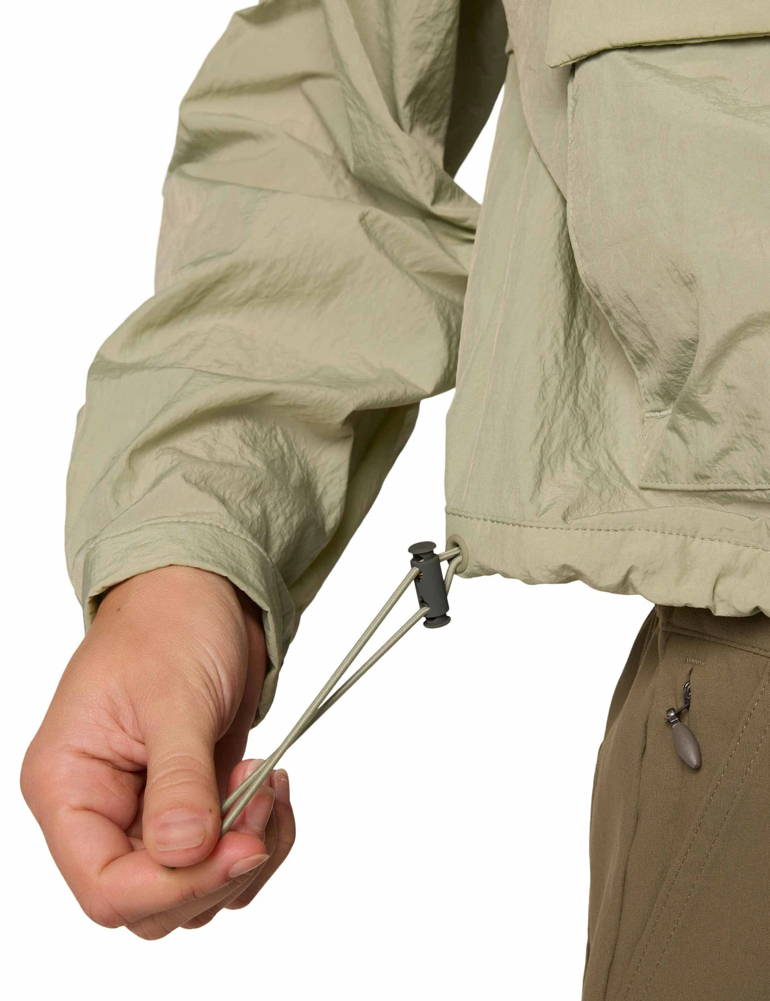 Columbia Paracutie Cropped Cargo Windbreaker - Safari 8 Columbia Paracutie Cropped Cargo Windbreaker - Safari - Image 6