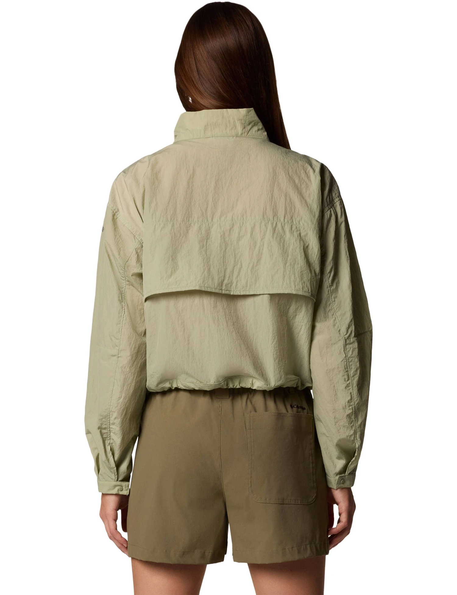 Columbia Paracutie Cropped Cargo Windbreaker - Safari 4 Columbia Paracutie Cropped Cargo Windbreaker - Safari - Image 2