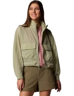 Columbia Paracutie Cropped Cargo Windbreaker - Safari