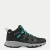 Columbia Peakfreak II Mid Outdry Hiking Shoe - Black/Teal -The Sports Edit columbia peakfreak ii mid outdry shoe black teal 2100091012 1