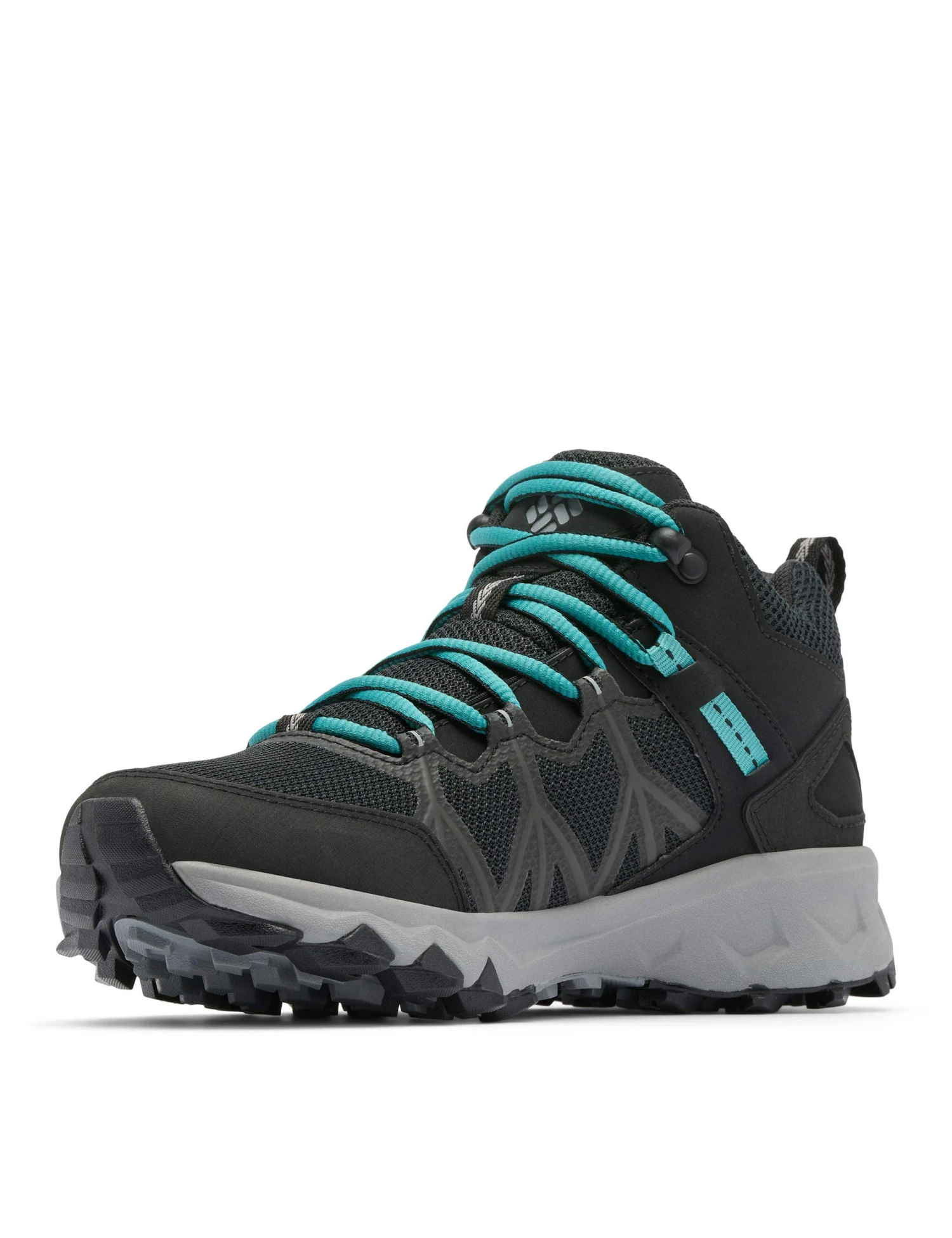 Columbia Peakfreak II Mid Outdry Hiking Shoe - Black/Teal 5 Columbia Peakfreak II Mid Outdry Hiking Shoe - Black/Teal - Image 3