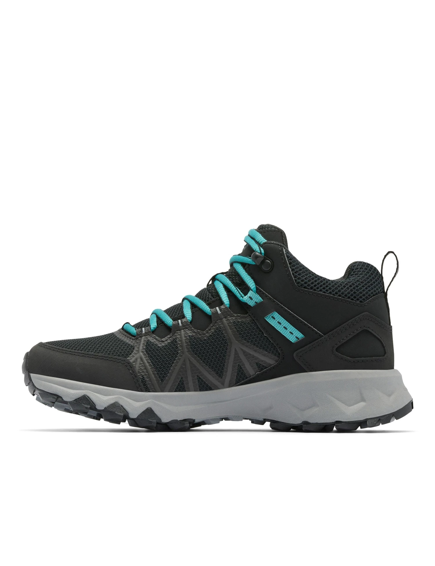 Columbia Peakfreak II Mid Outdry Hiking Shoe - Black/Teal 6 Columbia Peakfreak II Mid Outdry Hiking Shoe - Black/Teal - Image 4